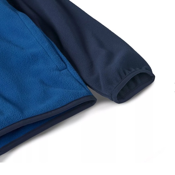 Patagonia Boys Micro D Snap-T Fleece Jacket in Superior Blue Size XL - Picture 4 of 7